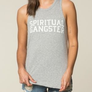 Spiritual Gangster grey tank size small